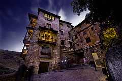 Casas Colgadas, Cuenca, Foto por la Noche